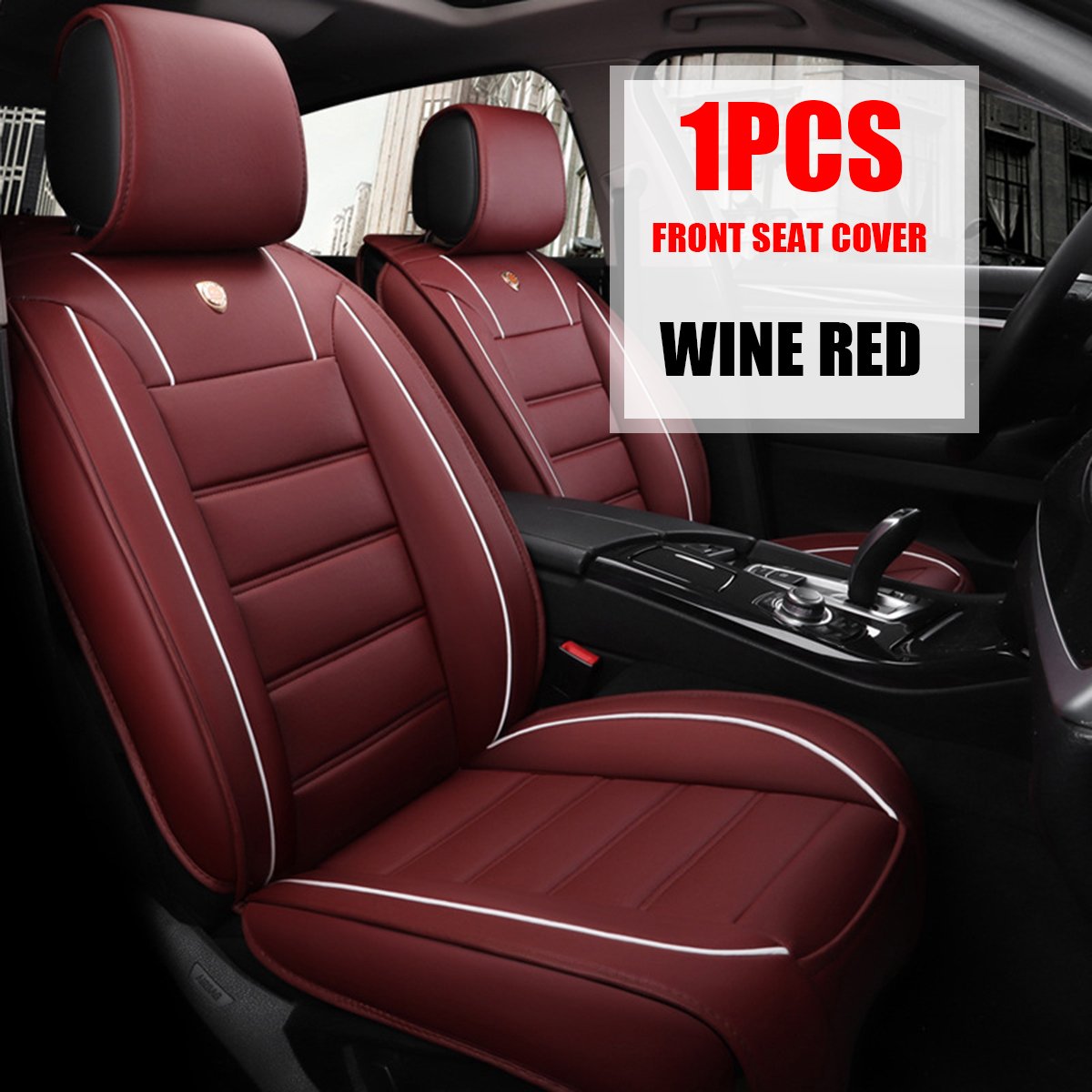 1PCS Car Seat Cover PU Leather Front Auto Seats Cushion ...