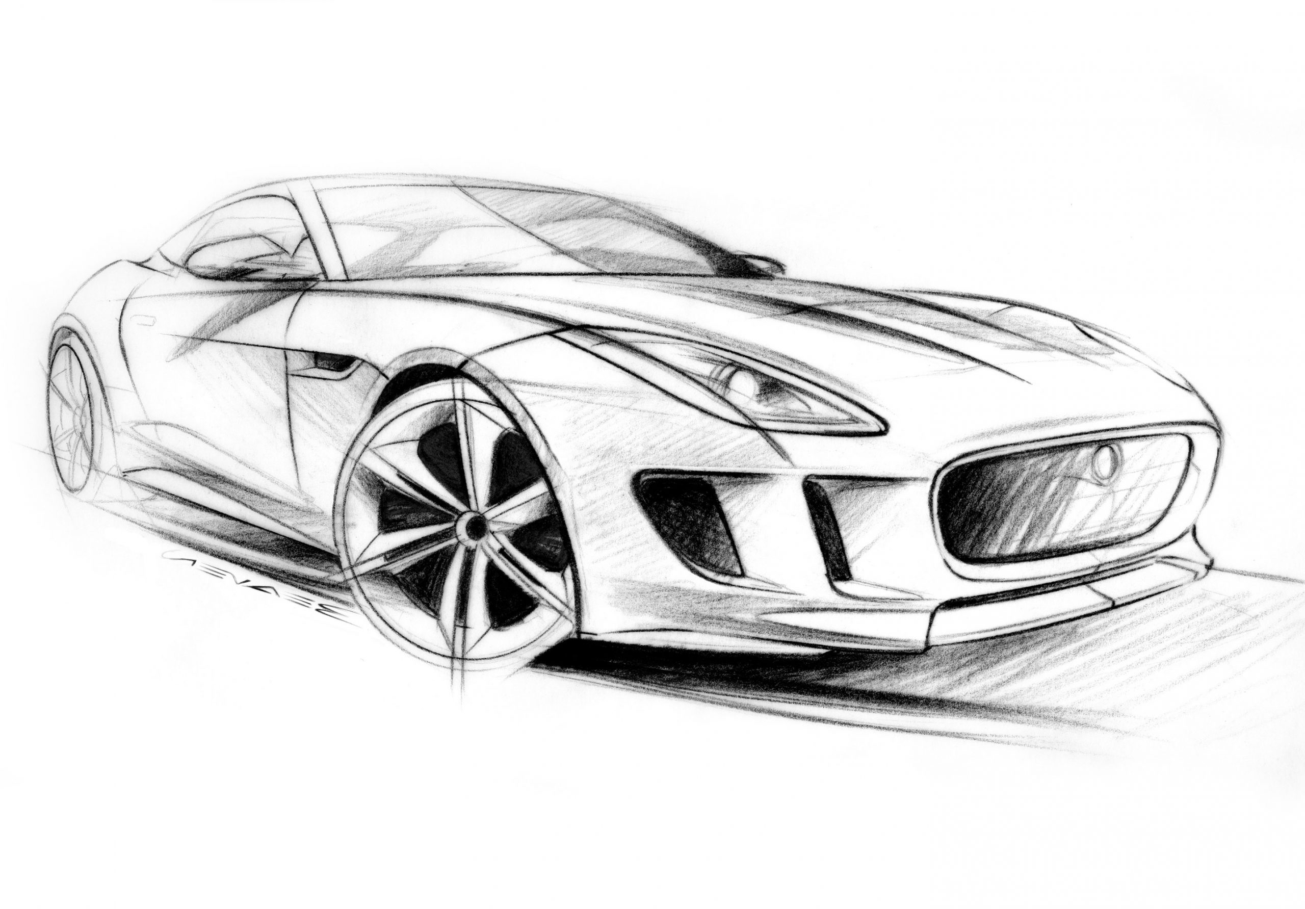 3d Car Sketch at PaintingValley.com