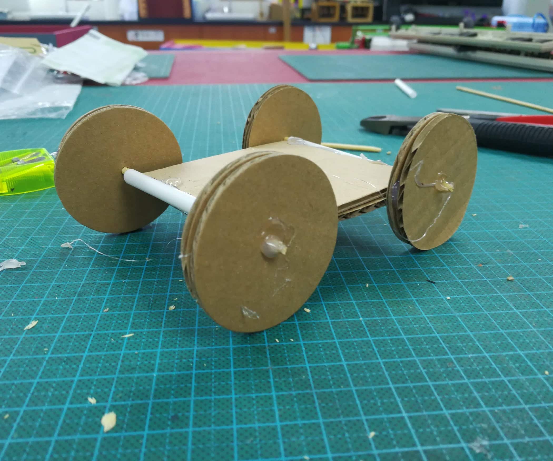 A Simple Cardboard Car to Make With Kids : 7 Steps (with Pictures ...