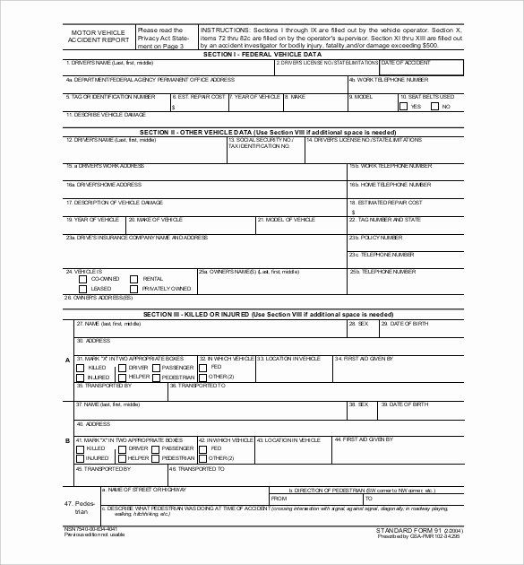 Accident Report Template Word Best Of 23 Sample Accident Report ...