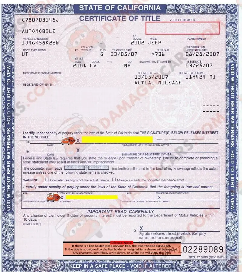 expedited car title duplicate illinois