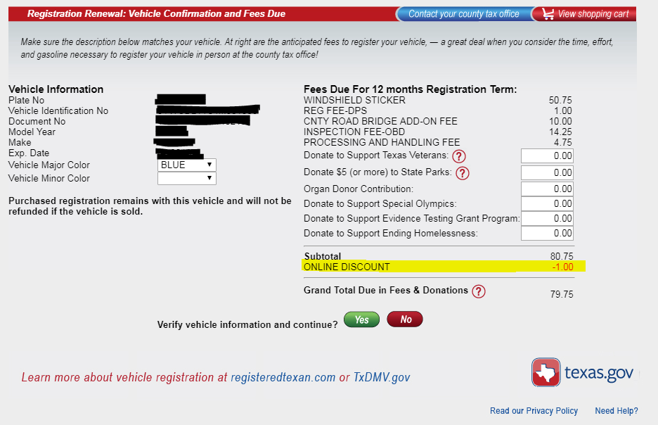 Can I Register My Car Online In Texas
