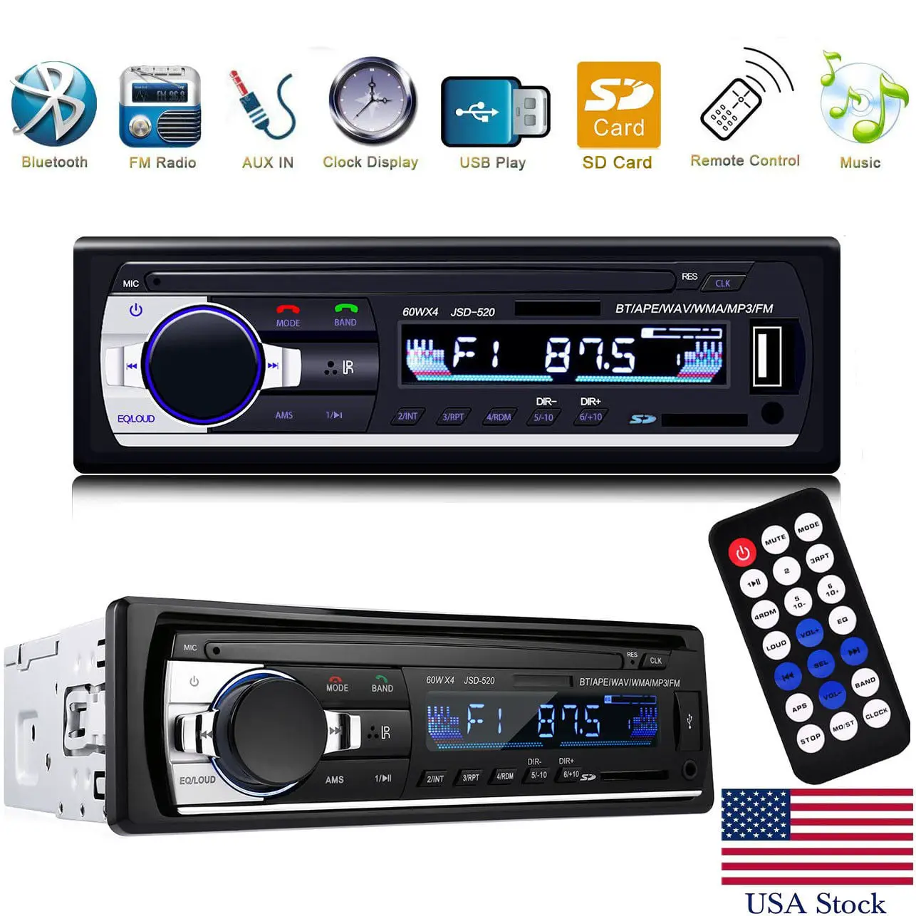 Car Stereo Audio Bluetooth In