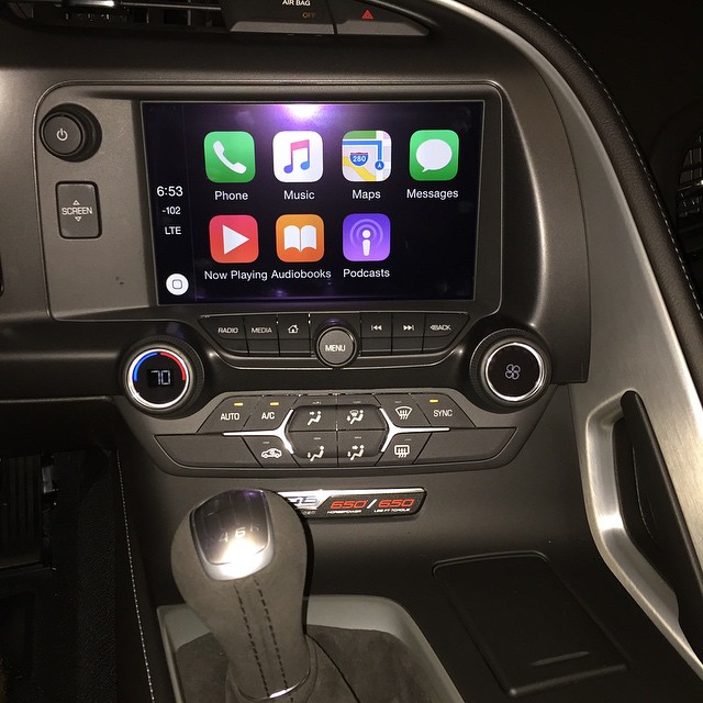 CarPlay Installs: Factory Fitted in a Chevrolet Corvette Z06  CarPlay ...