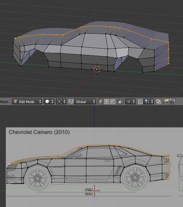 Create a Low Poly Camaro in Blender: Part 1