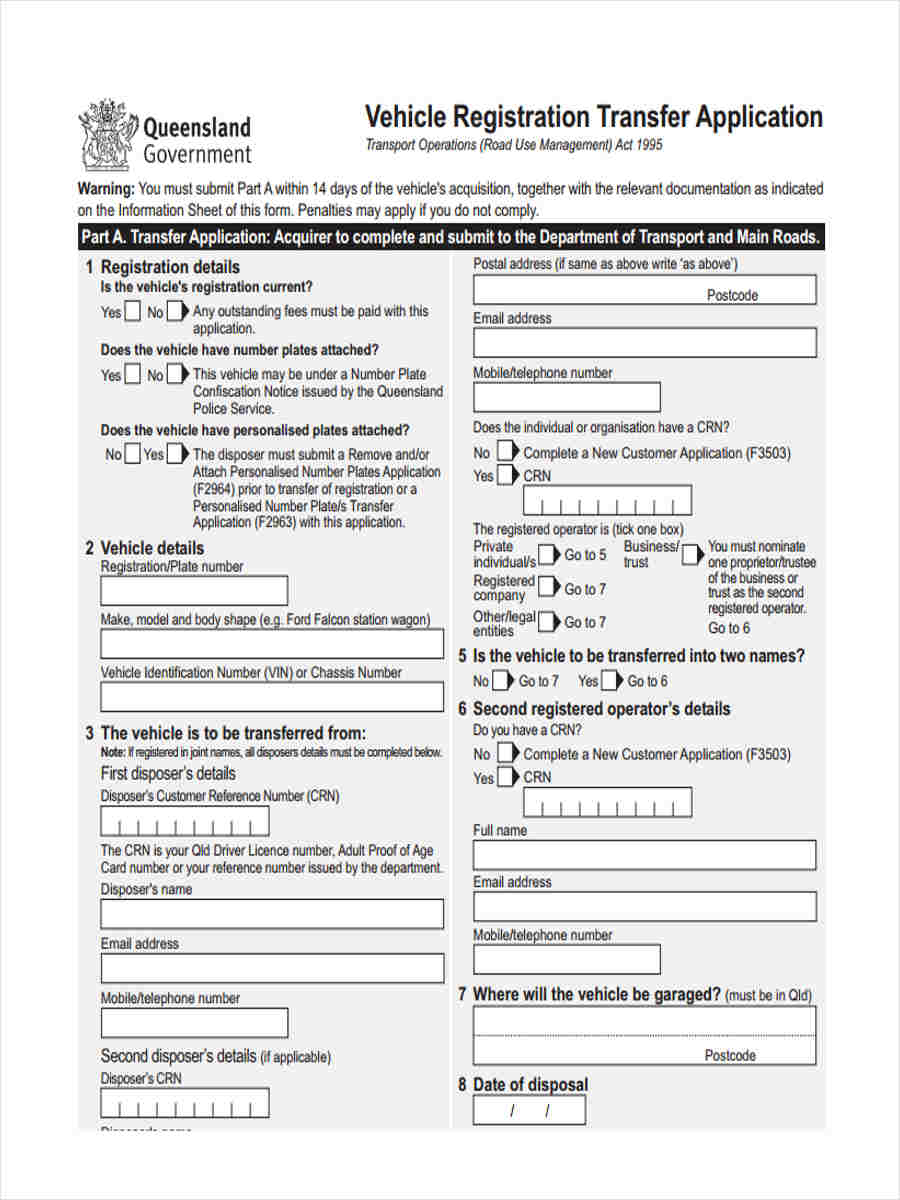 FREE 23+ Transfer Forms in PDF