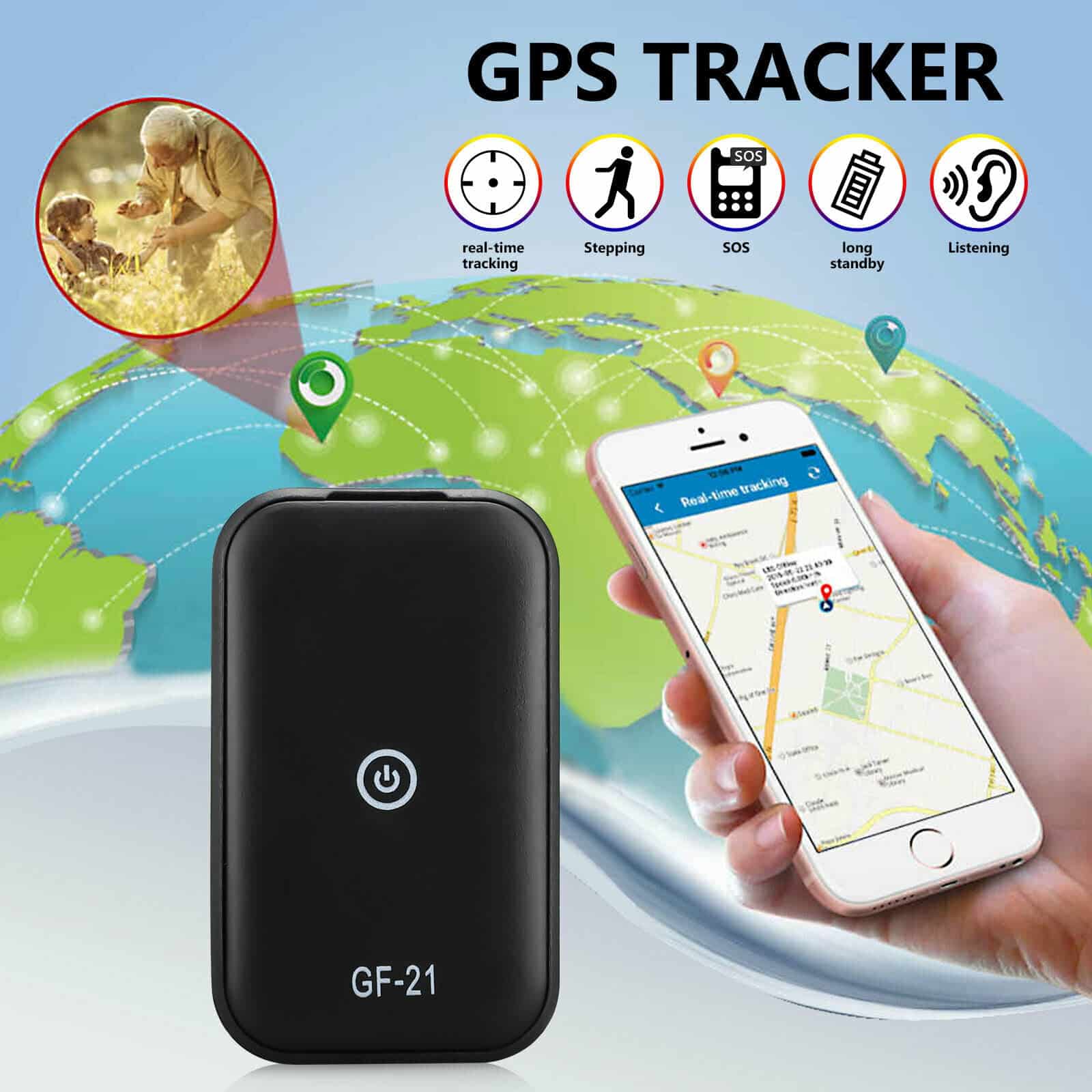 GPS Tracker for Vehicle, Car, Truck, RV, Equipment, Mini Hidden ...