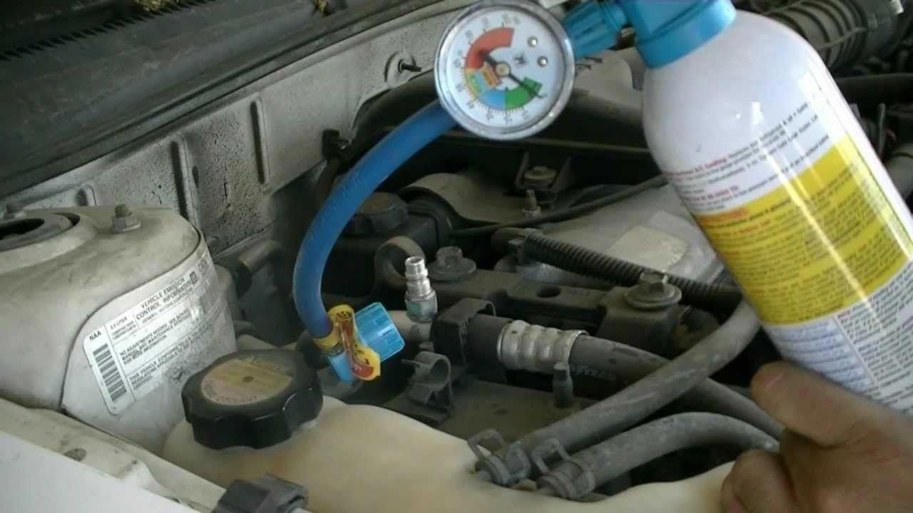 How to Add Freon to a Car and Manually Engage AC ...