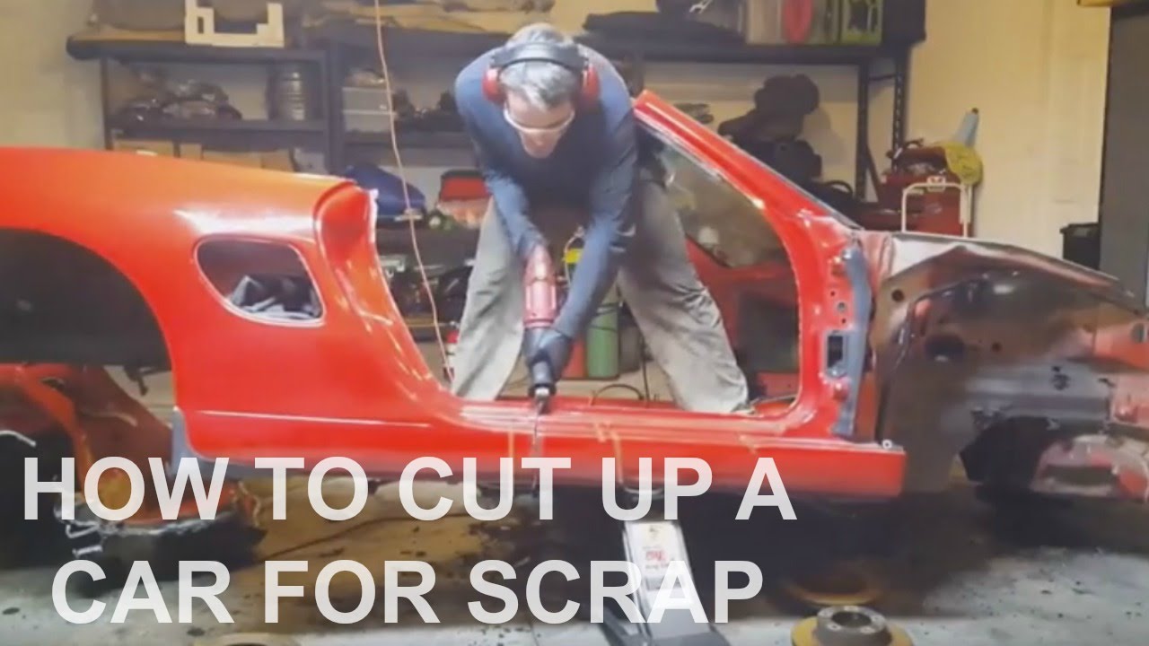 How to cut up a car scrap and recycling after part out ...