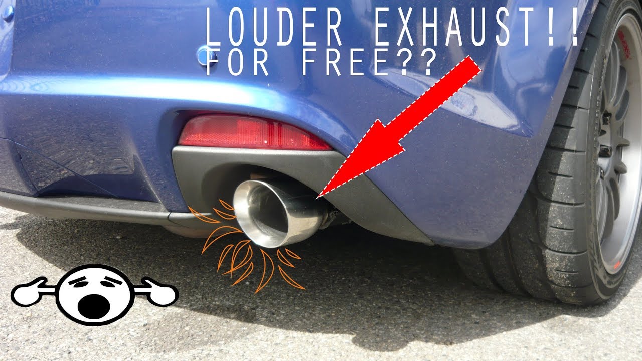 How to make any cars Exhaust louder for FREE!! (Tutorial)