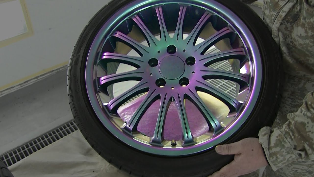 How to paint your car wheels / Like a Chameleon color /
