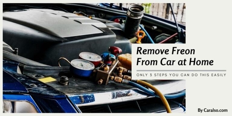How To Remove Freon From Car At Home (Step