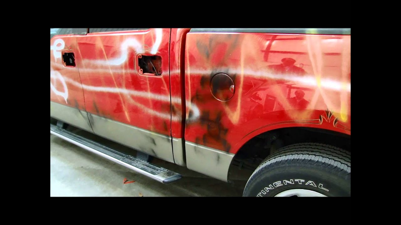 How to remove vandalism spray paint overspray " Auto Paint ...
