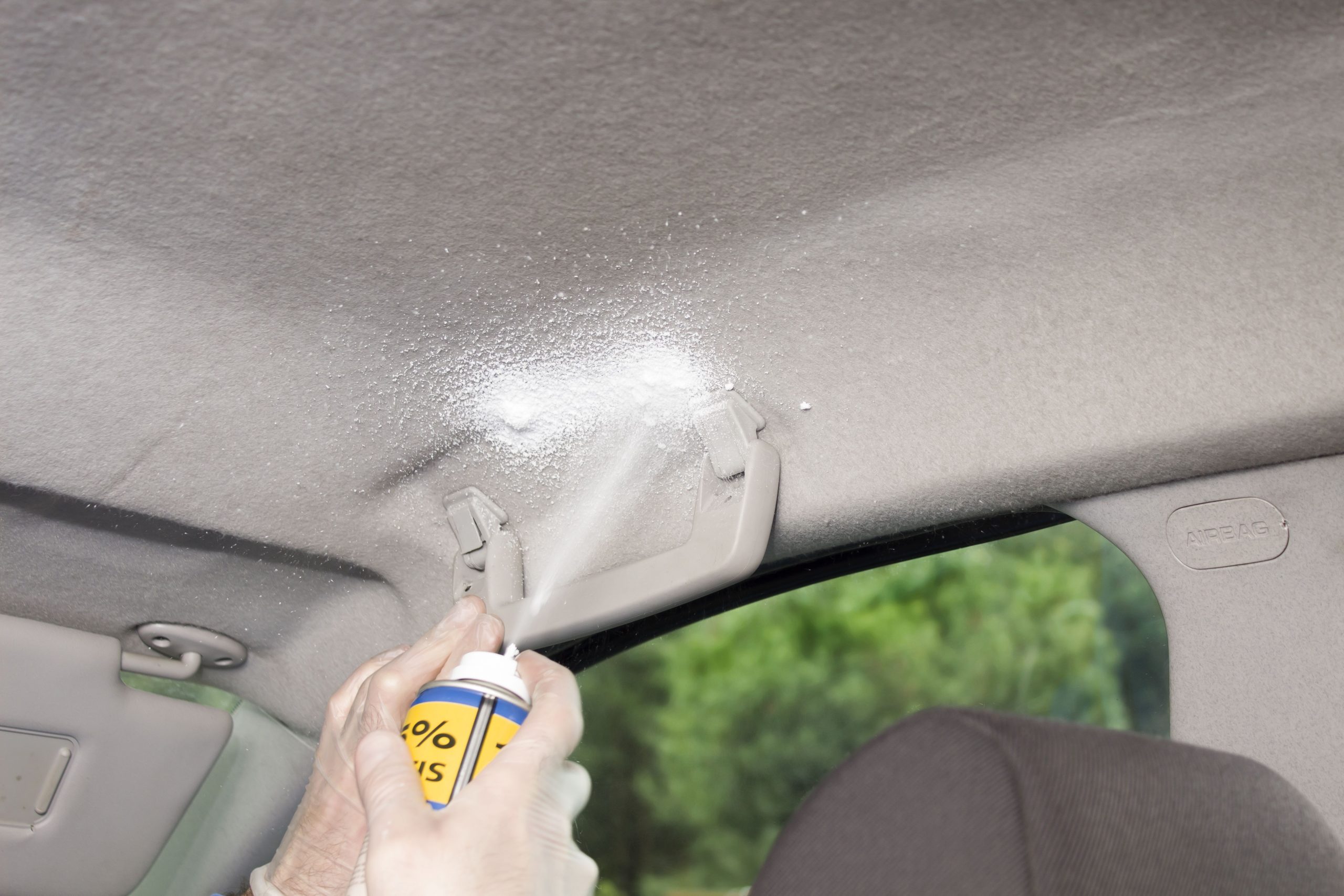 How To Remove Water Stains From Car Roof Interior ...