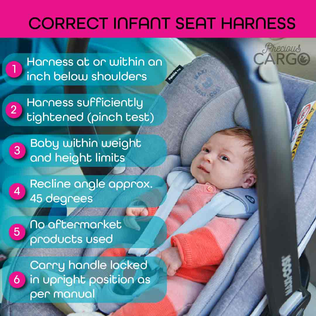 How to strap a newborn into a car seat  Precious Cargo