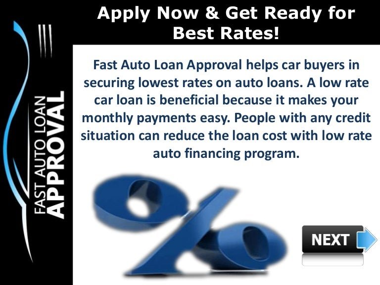 Low Interest Rate Car Loans : How can Fast Auto Loan ...