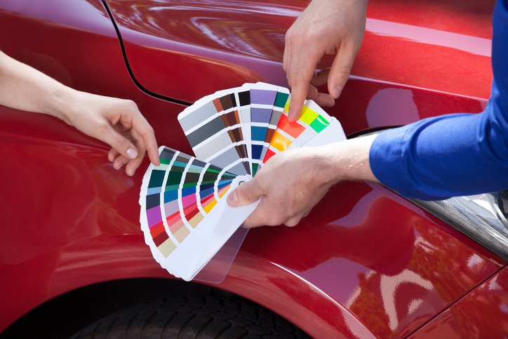 color match car paint at car quest so. california