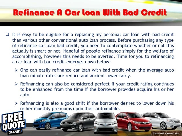 Refinancing Car Loan With Bad Credit Instant Approval