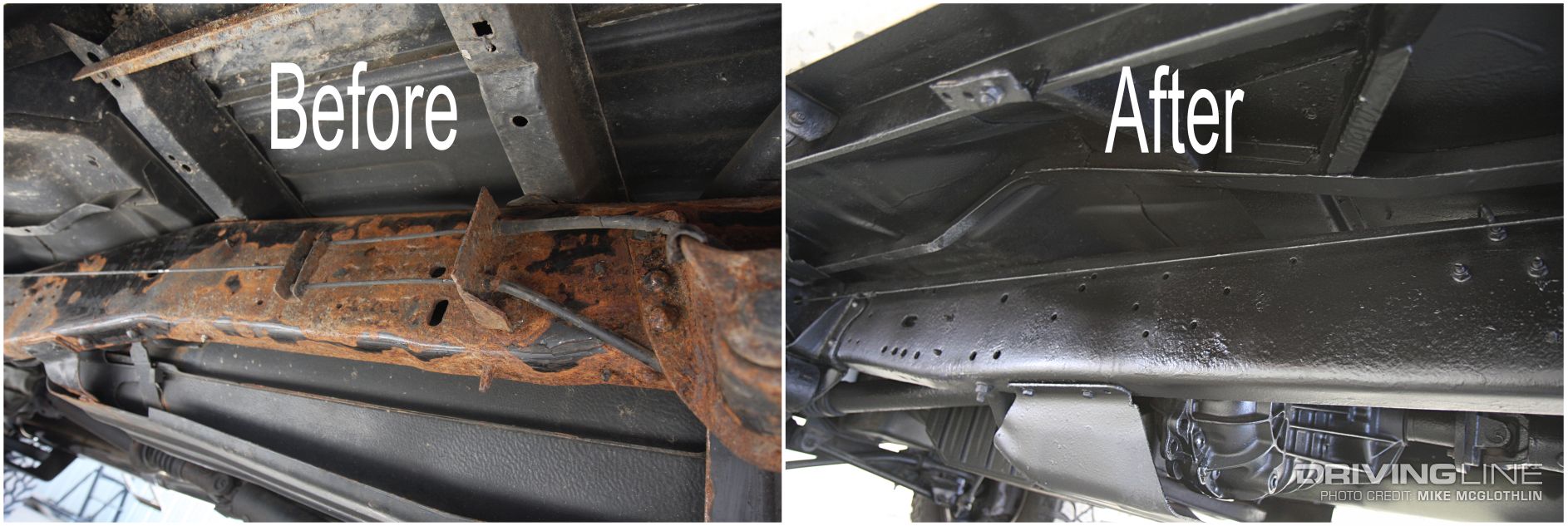 Stop rust on car undercarriage