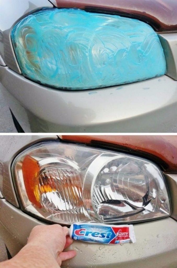 Use Toothpaste To Clean Cloudy Headlights