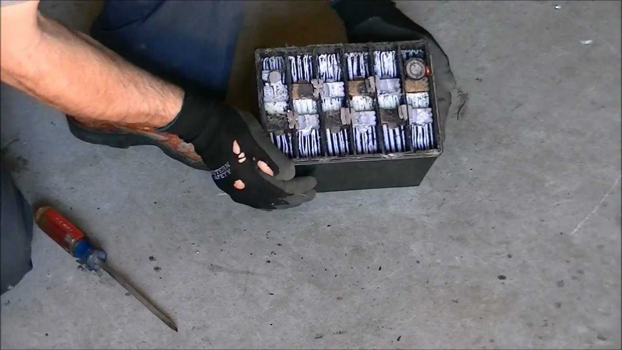 What it looks like inside a 12 volt battery. See how it ...