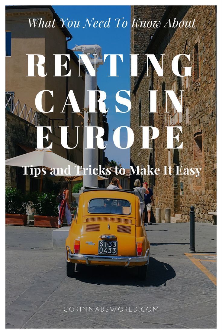 What You Need To Know About Renting Cars In Europe
