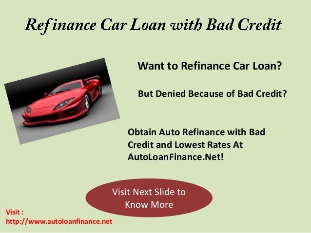 Where Can I Refinance My Car With Bad Credit
